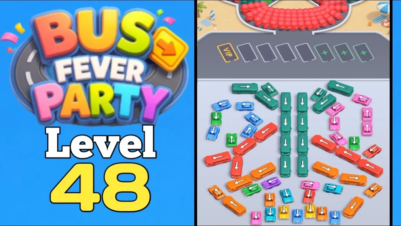 Bus Fever Party level 48 complete clear