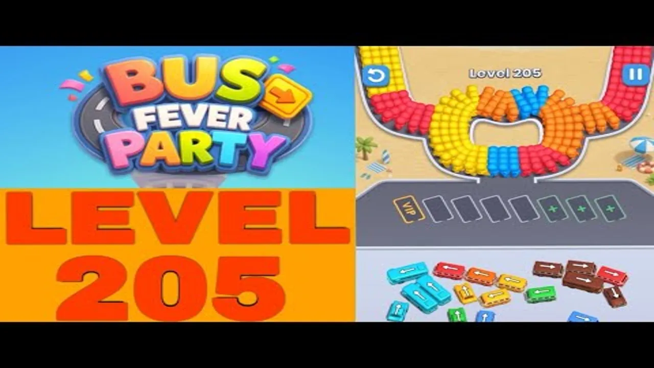 Bus Fever Party level 205 complete clear