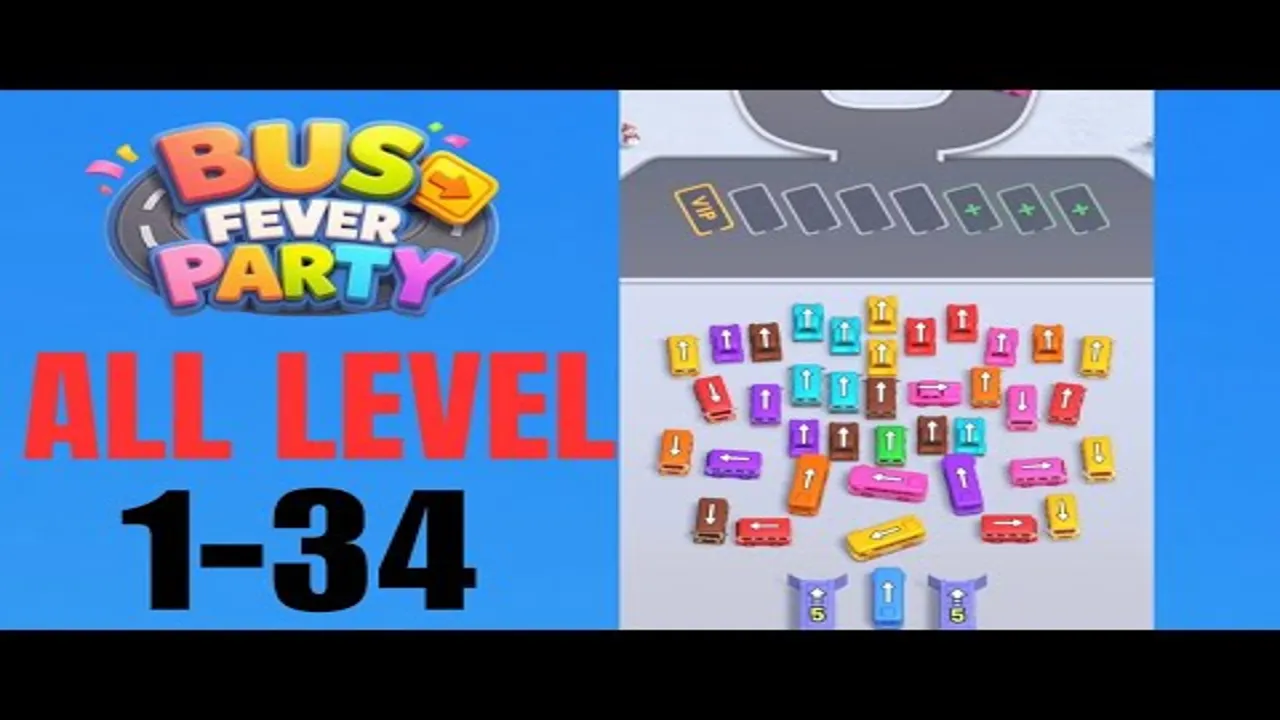 Bus Fever Party levels 1 to 34 played back to back