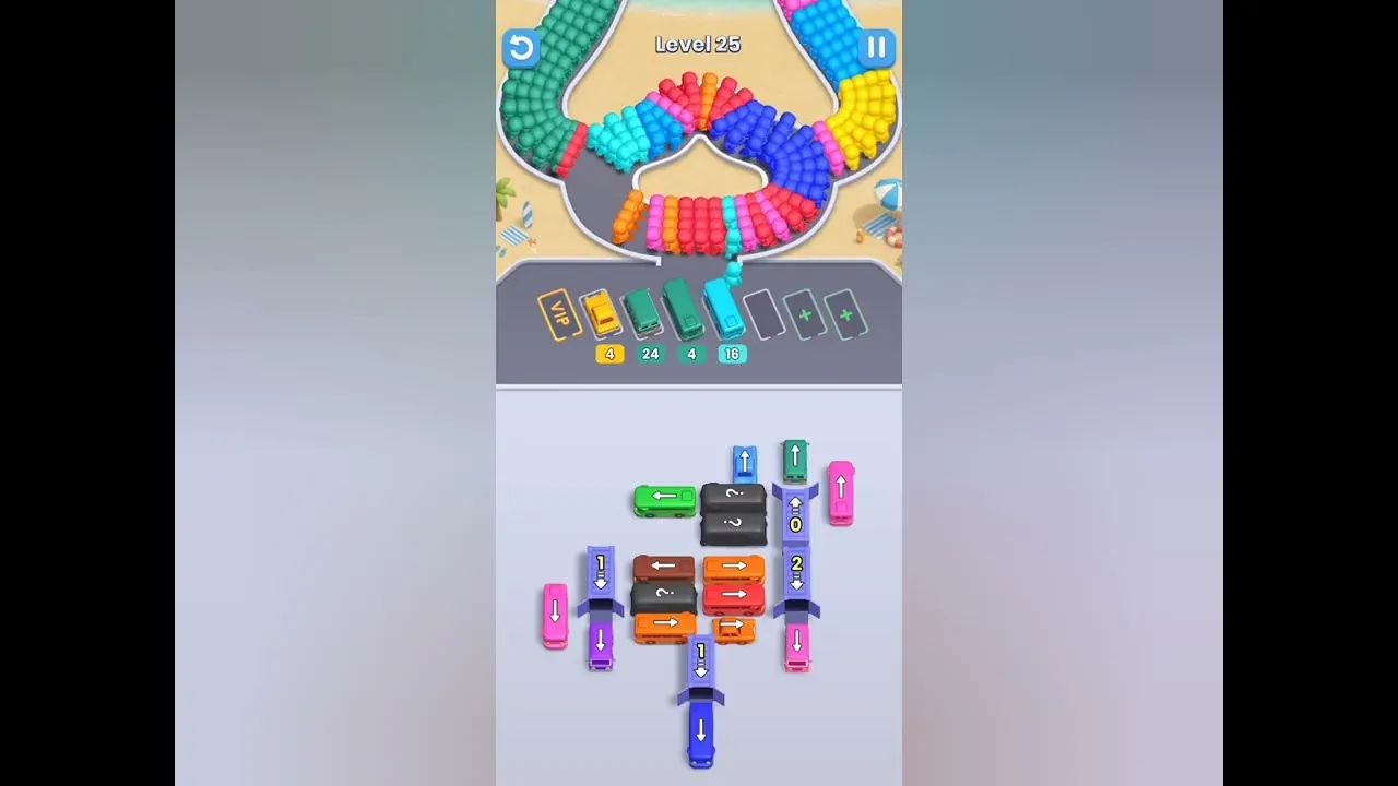 Bus Fever Party level 25 solution from start to finish