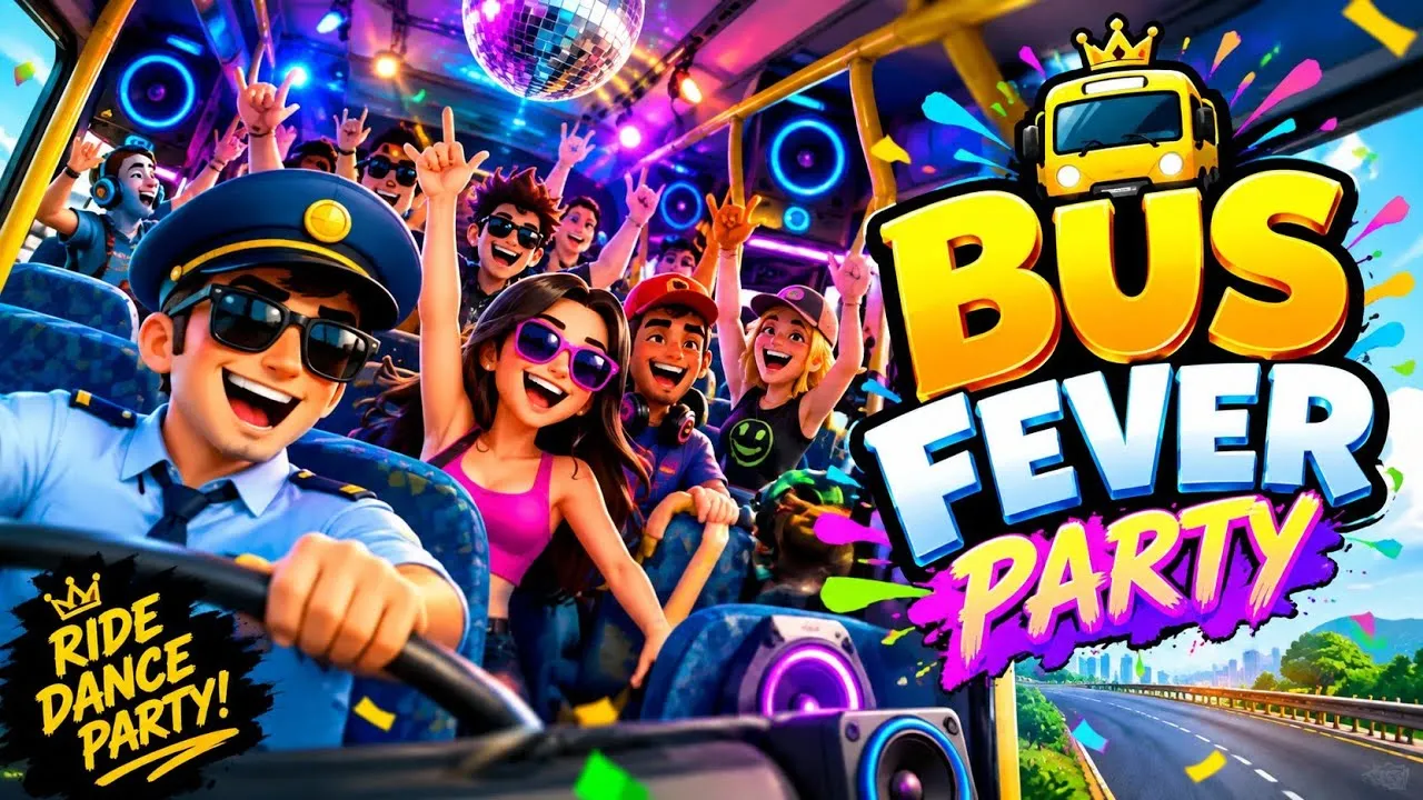Bus Fever Party first levels, how the game is played